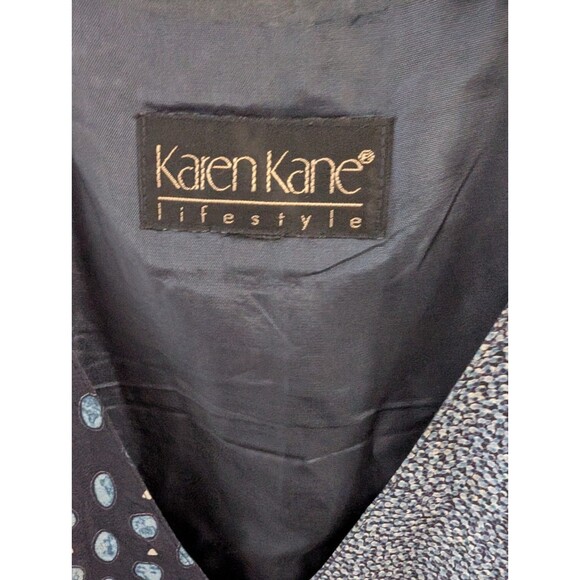 Vintage Karen Kane Lifestyle Patchwork Button-Front Vest, Style ZL1263 - Picture 2 of 4